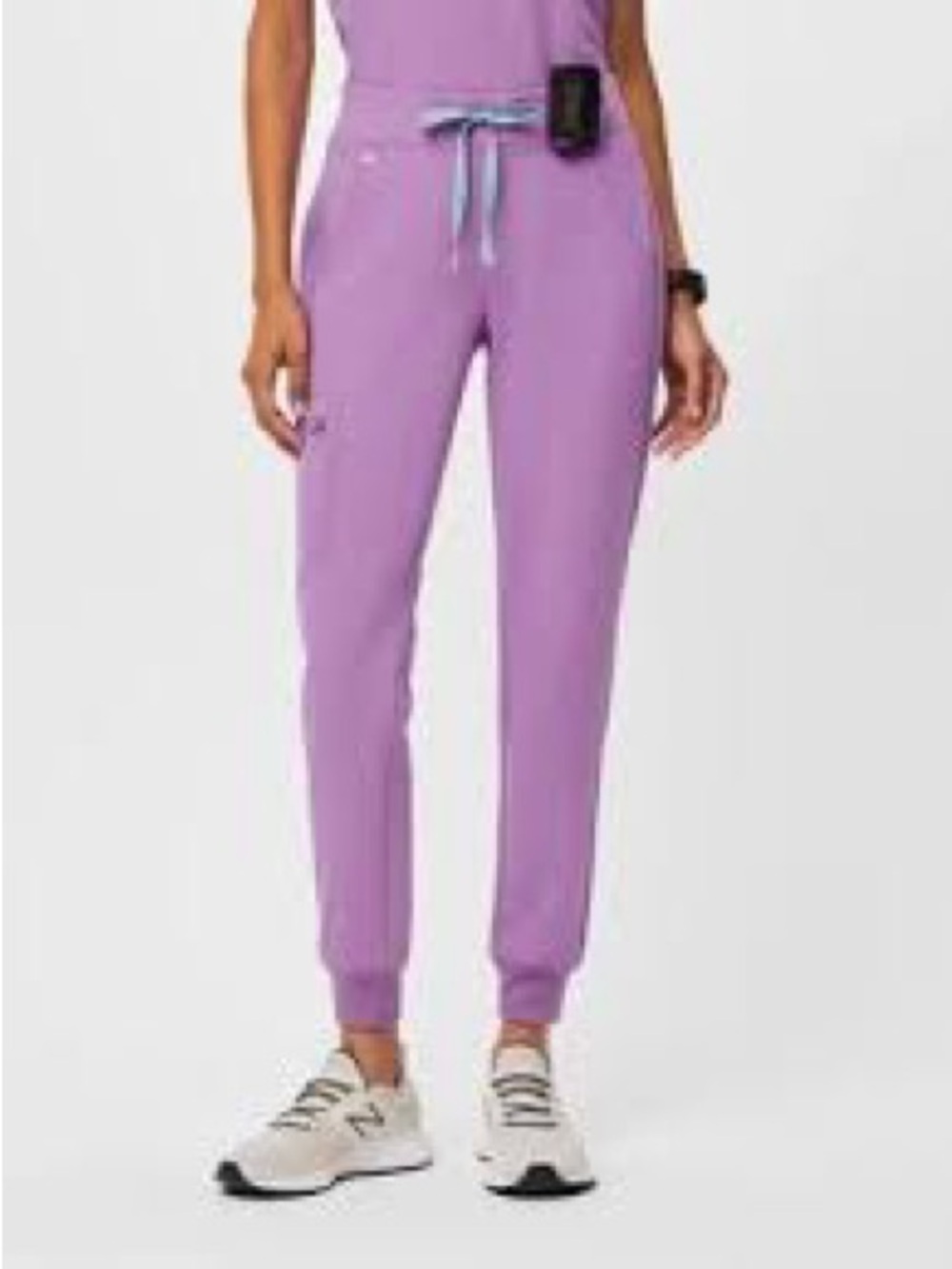 Figs High waisted Zamora Jogger Lilac Drawstring Pants size S